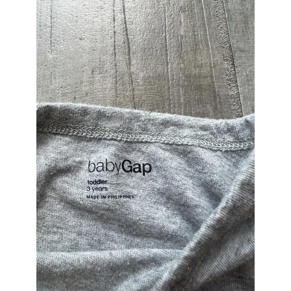 Baby Gap Boys Toddler Cotton Crew Neck Casual Everyday Graphic Tee Set of 2 3T